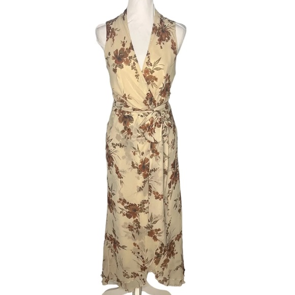 NWT Banana Republic silk wrap dress - Picture 2 of 8